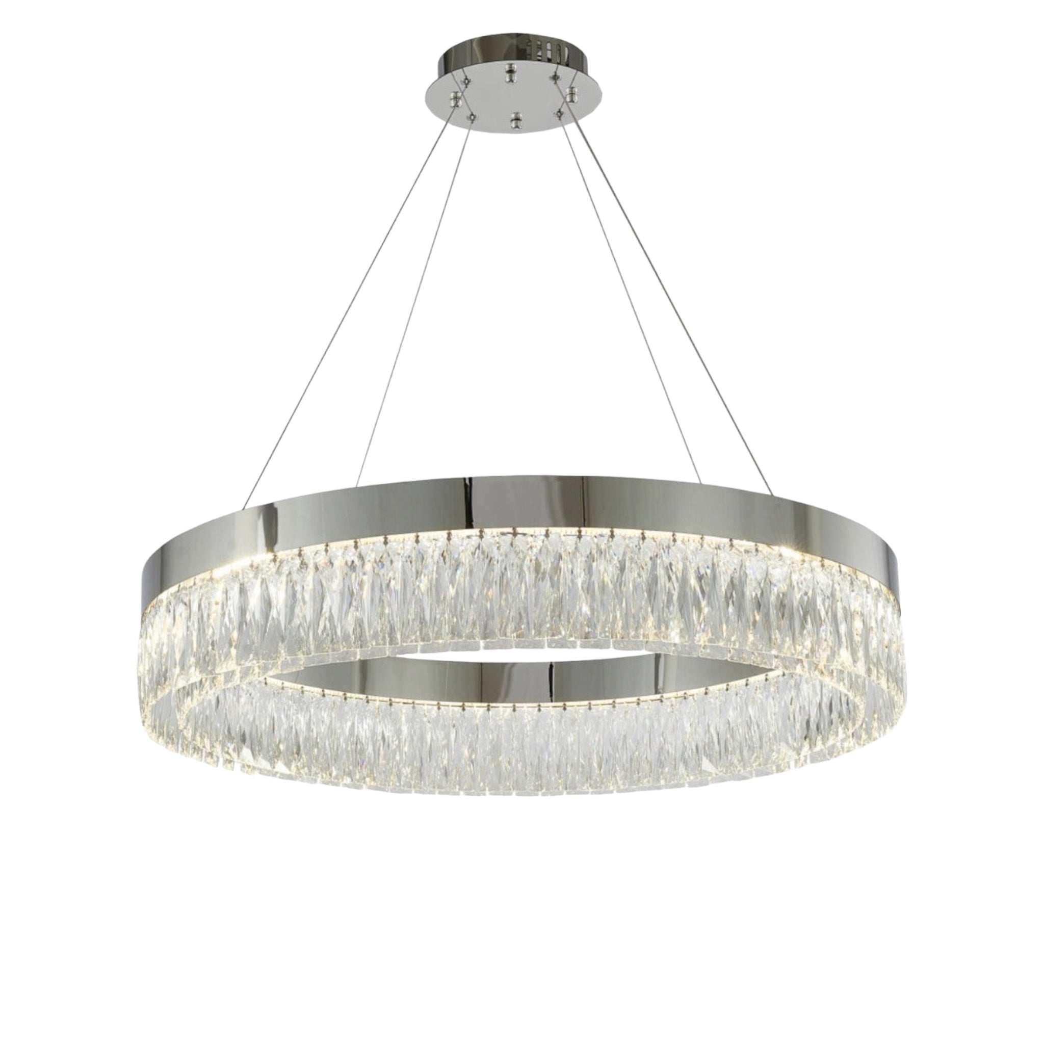 Luxware Galaxy Chrome crystal chandelier Ø60 cm 